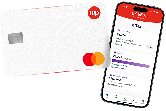 Countingup card and mobile app