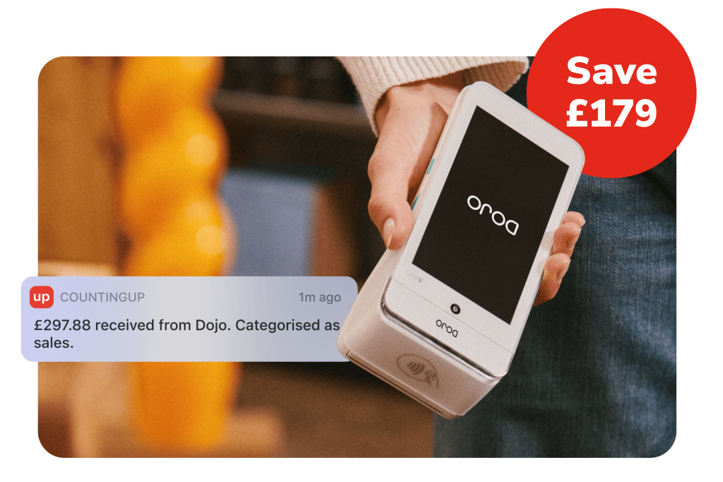 Dojo Go card reader and notification from Countingup business current account